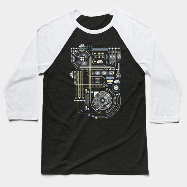 Circuit 02 Baseball T-Shirt by heavyhand